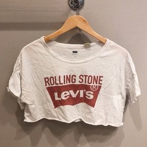 ROLLING STONE VINTAGE LEVIS CROP TOP